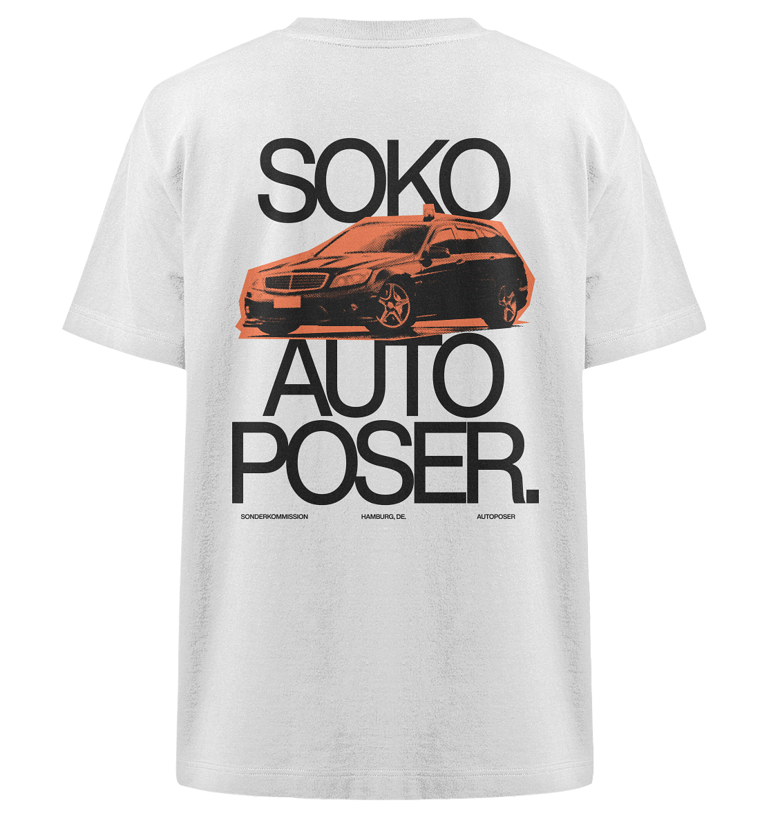 T-Shirt SOKO Autoposer - WHITE "SOKO Mercedes"