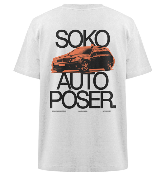 T-Shirt SOKO Autoposer - WHITE "SOKO Mercedes"